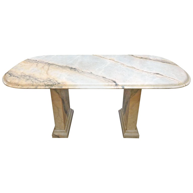 Italian Marble Dining Table at 1stDibs
