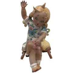 Moderne italienische Statue aus der Jahrhundertmitte von Tiziano Galli:: um 1940