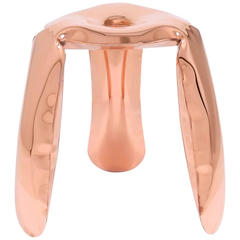 Plopp Stool 'mini' by Zieta Prozessdesign, Copper Version For Sale