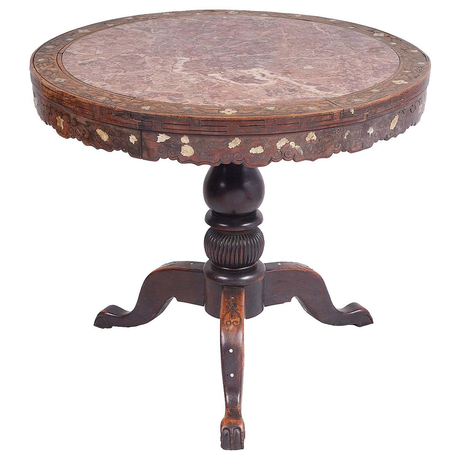 19th Century Chinese Hardwood Centre Table For Sale