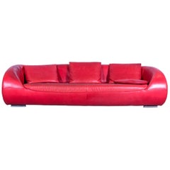 Koinor Pearl Designer Sofa Red Leather Three-Seat Couch Made in Germany at  1stDibs | koinor elena rabatt, germany couch