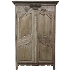 19th Century French Normandy Marriage Armoire