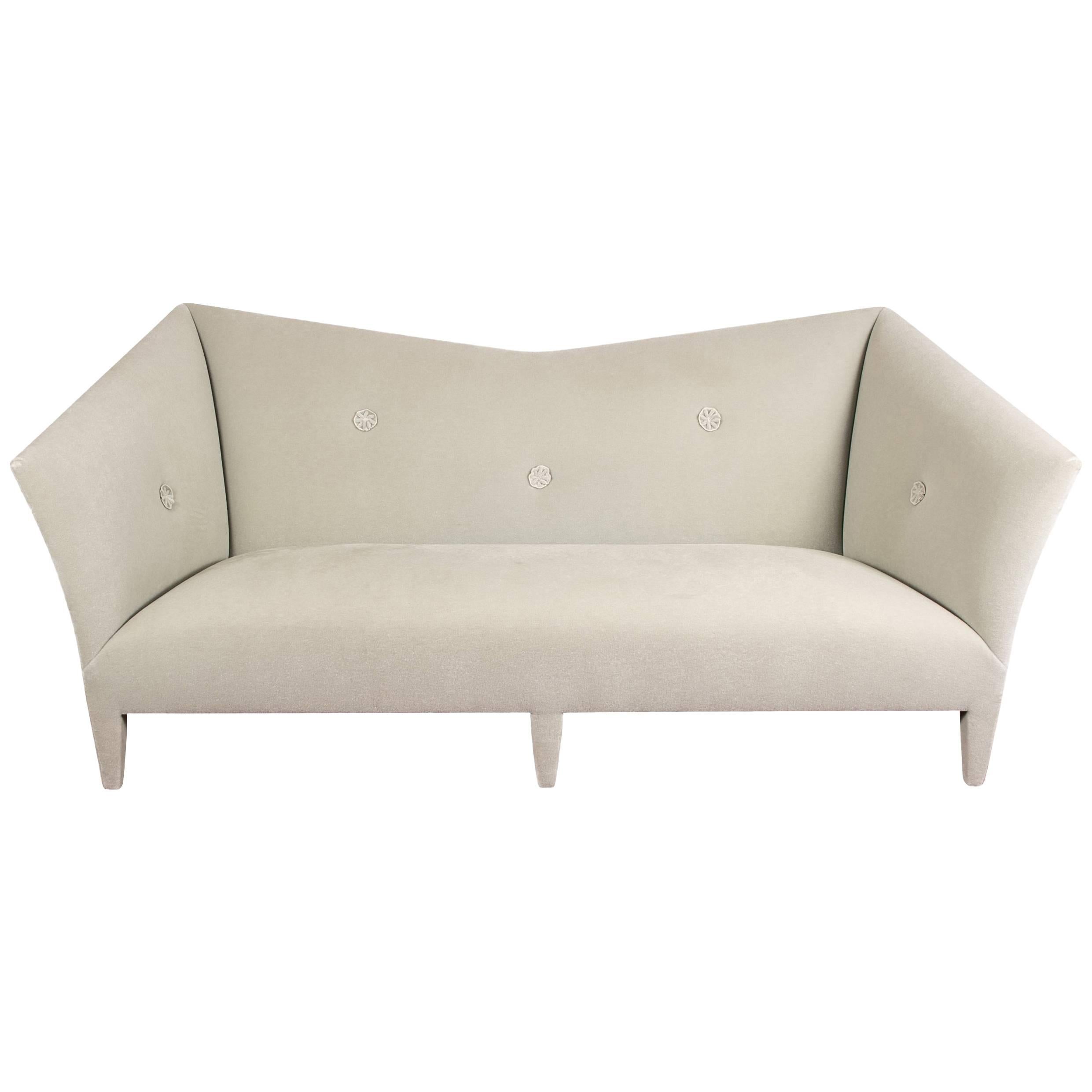 Donghia Contemporary Sofa in Mohair For Sale