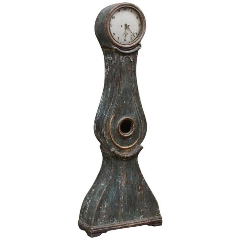 19th Century Painted Swedish Mora Clock For Sale