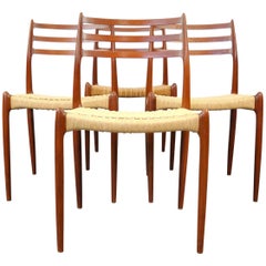 Niels O. Moller Model #78 Teak Dining Chairs