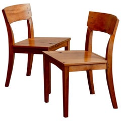 Pair of Woodworker Studio Chairs in the style of Luis Barragán