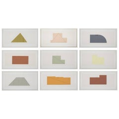 Complete Portfolio of Prints-Multiple Panel Paint 1973-1976 by Robert Mangold