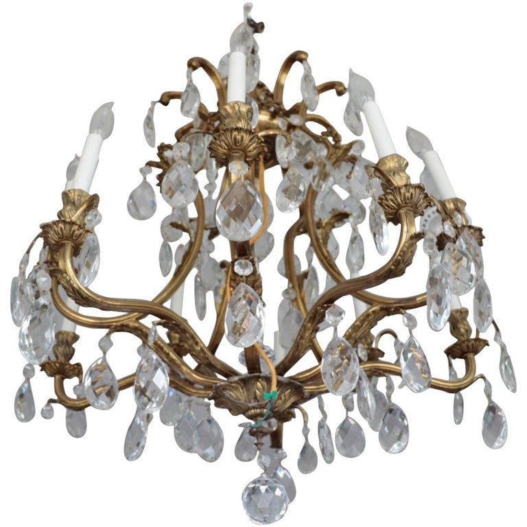 On Spectacular 1920s Shimmering In Crystal S Hollywood Regency Spectacular 1920s Shimmering In Crystal S Hollywood Regency Chandelier For