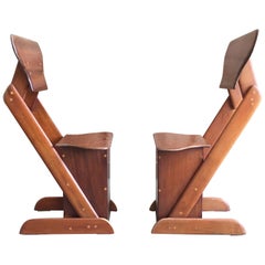 Pair of Studio Crafted Alpine Modernist Chairs