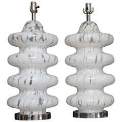 Four-Tiered Midcentury Murano Lamps