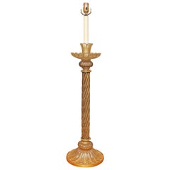 Monumental Ercole Barovier Midcentury Venetian Candlestick Lamp