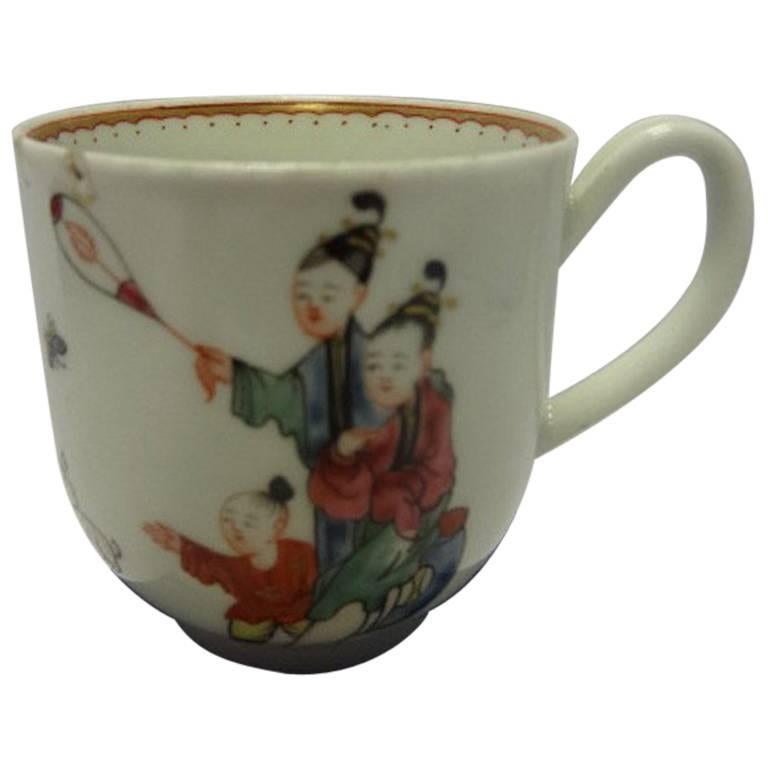 Worcster Porcelain Coffee Cup Chinese Family' Pattern For Sale