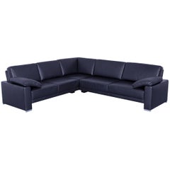 Brühl & Sippold Alba Designer Cornersofa Black Leather Couch Made in Germany