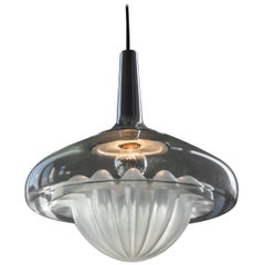 Grande lampe suspendue au plafond Peill & Putzler "the Lemon Press" 1970:: Allemagne