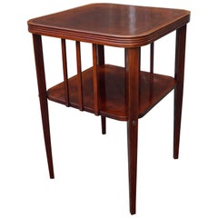 Stunning Viennese Secession Coffee, Books or End Table Wonderful Shape & Patina