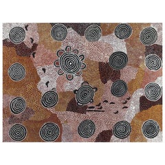 Australian Aboriginal Painting, Johnny Warangula Tjupurrula, Kampara Landscape