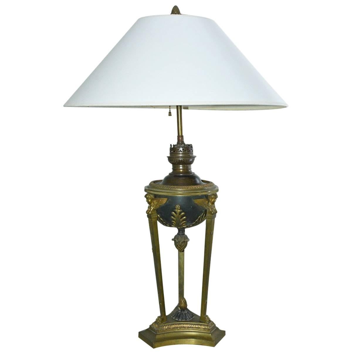 Lampe im Empire-Stil, Französisch im Angebot