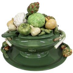 Fitz and Floyd 1960s Giardino Faience Tureen