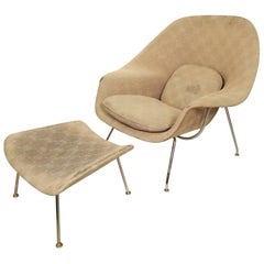 "Womb" Chair and Ottoman by Eero Saarinen