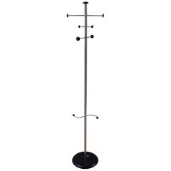 Mid-Century Modern Stainless Steel Coat and Umbrella Stand