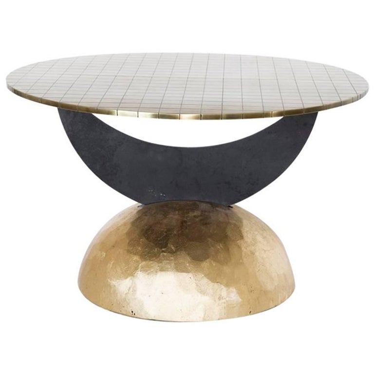 Half Moon Brass Table I, Rooms at 1stDibs