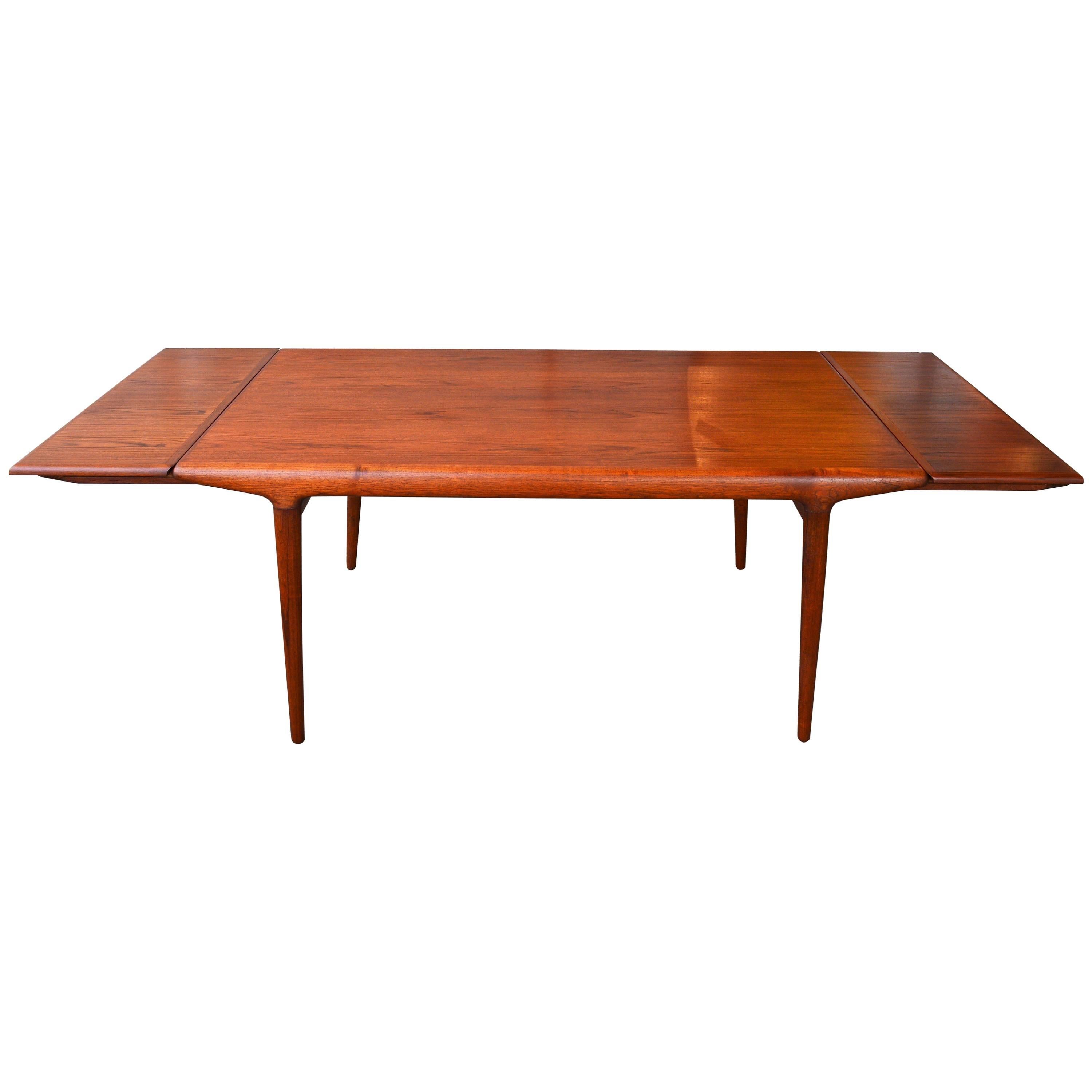 Niels Otto Moller for J.L. Moller Teak Dining Table with Extension Leaves, 1960s