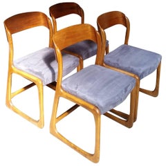 Set of Four Baumann "Sled" Model Seats, circa 1960-1970