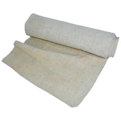 Antique Linen Grain Sack Fabric