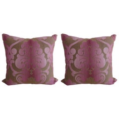 Pair of New Brocade Custom Pillows