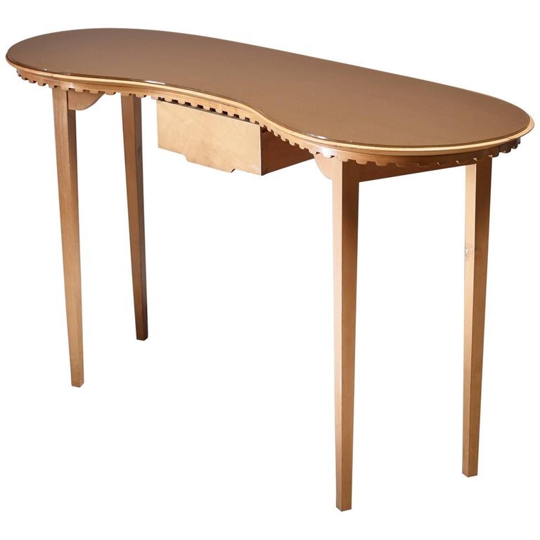 Italian Console Table or Vanity Desk, 1940s at 1stDibs