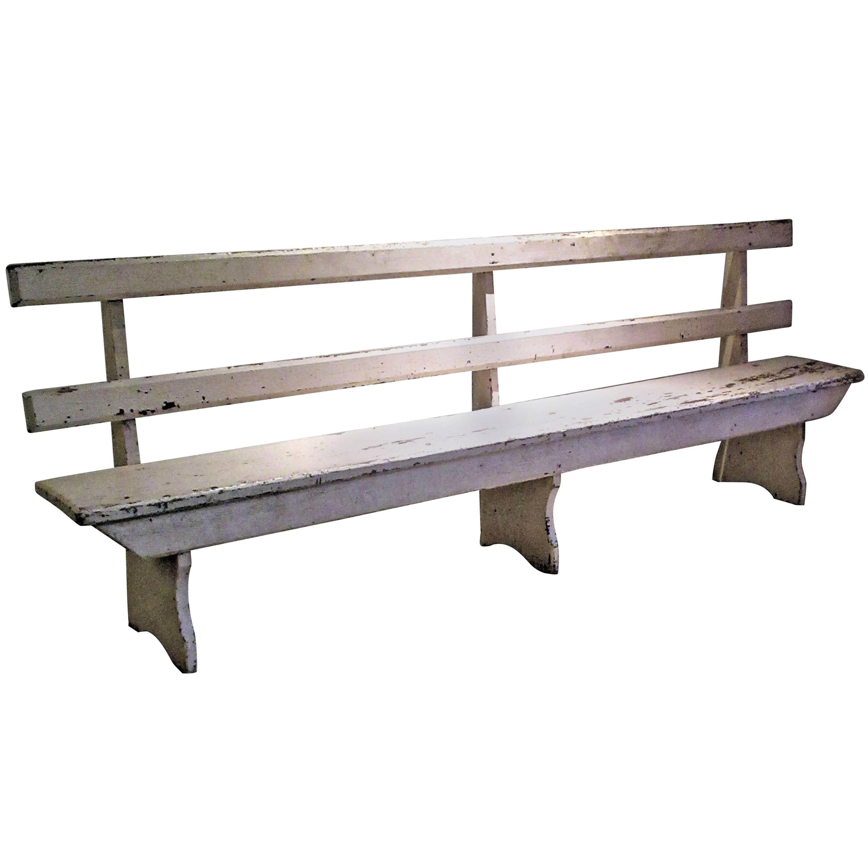 Antique 19th Century Primitive Long Bench