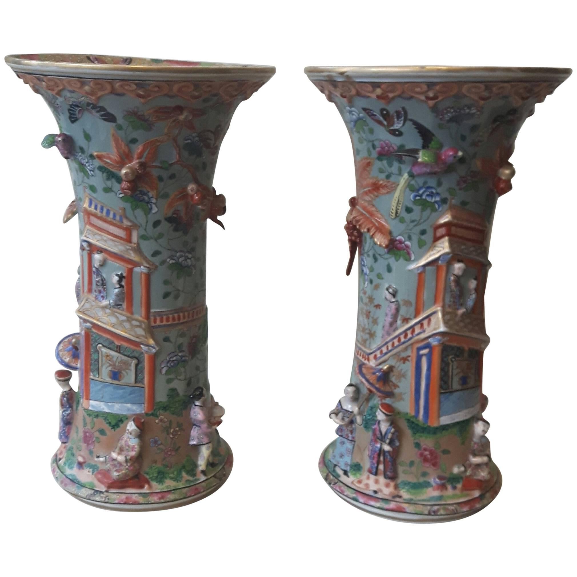 Pair of 19th Century French Spill Vases at 1stDibs
