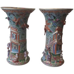 Pair of 19th Century French Spill Vases