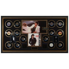 Sensational Michael Jackson Autographed 'Bad' Album Framed Memorabilia Display