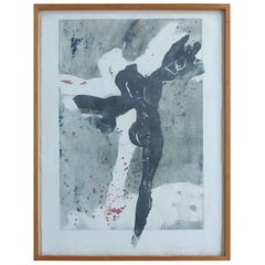 Vintage Figurative Abstract Work of Art by Mary Frank, 1976