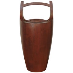 Large Quistgaard Danish Modern Teak Ice Bucket for Dansk Designs