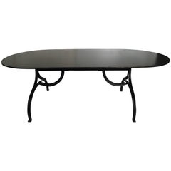 Large Industrial Metal Dining Table