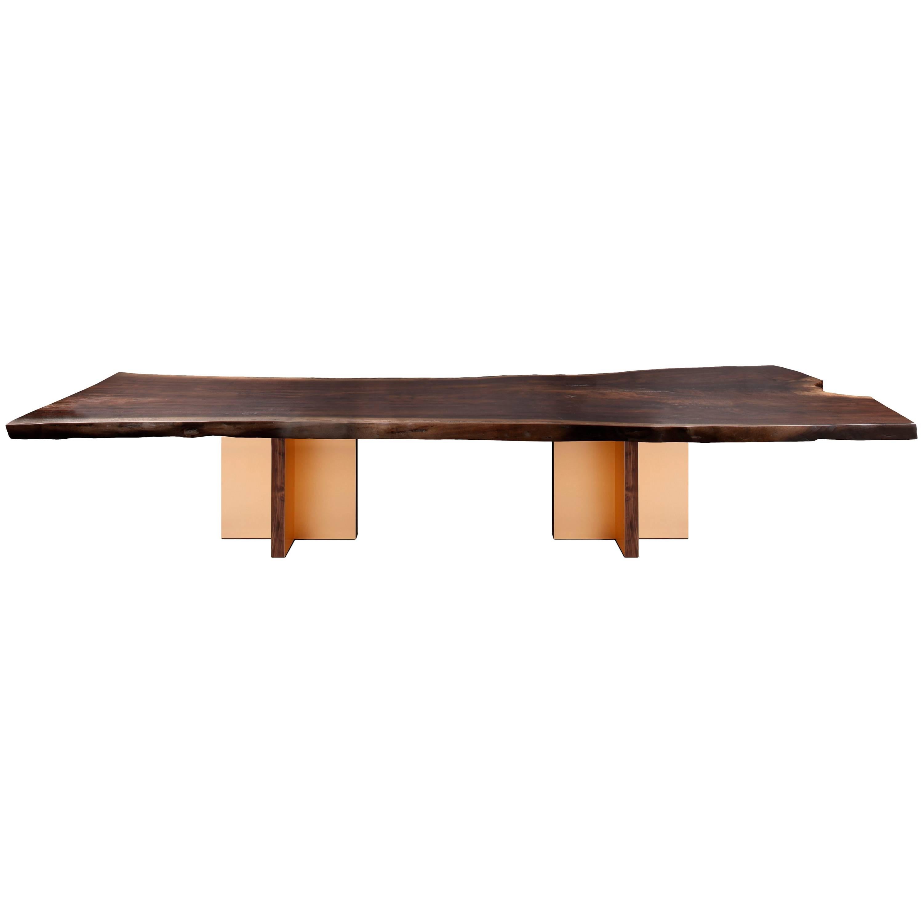 "Monarch" Extra Large Slab Dining Table by Studio Roeper