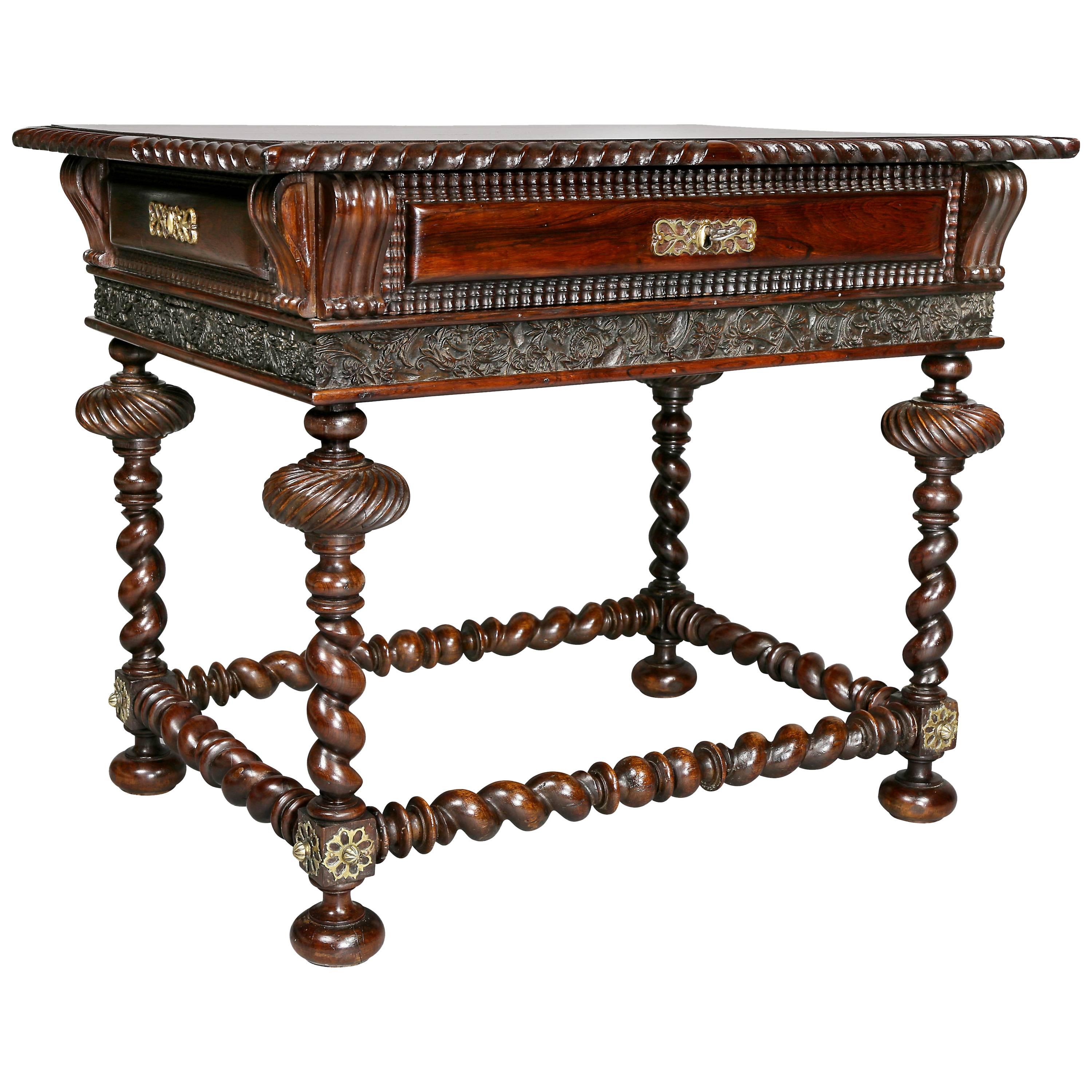 Portuguese Colonial Rosewood Table