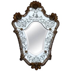 1950-1970  Specchio romantico di Murano Mr et Mme