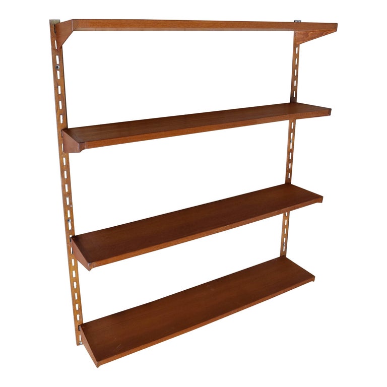 Danish Teak Shelving System by Kai Kristiansen, 1960s For Sale at 1stdibs