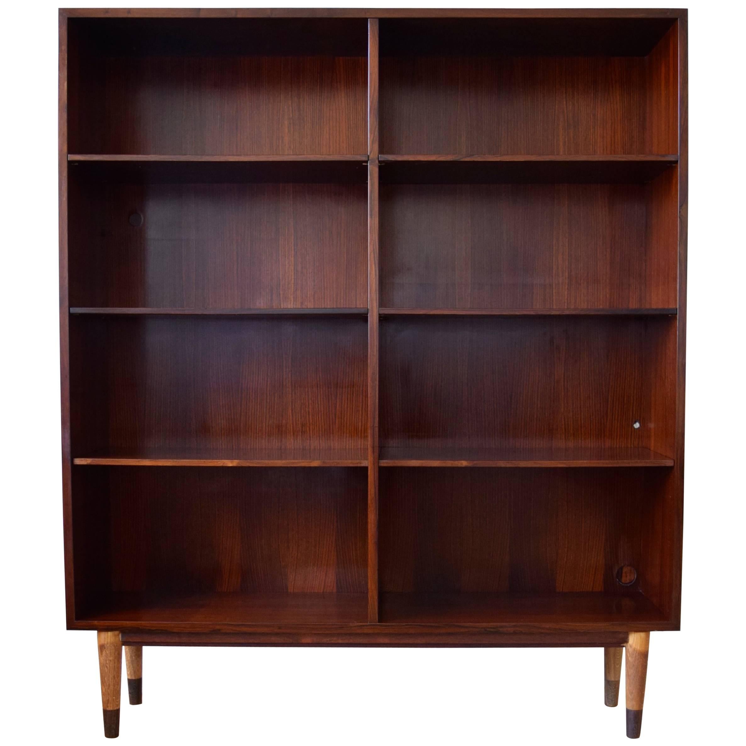 Danish Omann Jun Rosewood Bookshelf, Cabinet, 1960s