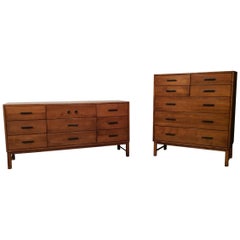 Mid-Century Modern Dresser and Chest by Conant Ball