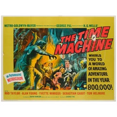 Vintage Time Machine Original UK Film Poster, 1960