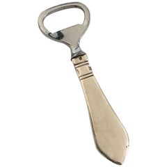 Vintage Georg Jensen Continental Sterling Silver Bottle Opener, Small
