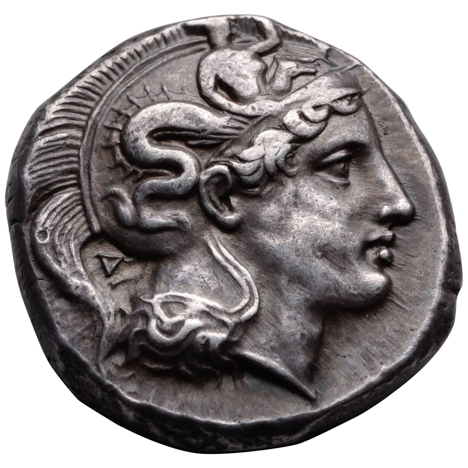 Ancient Greek Silver Distater Coin from Thurium , 400 BC, British Museum