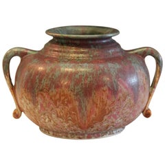 Exceptional Antique Roseville Carnelian II Art Deco Pottery Vase #333 Rare Label