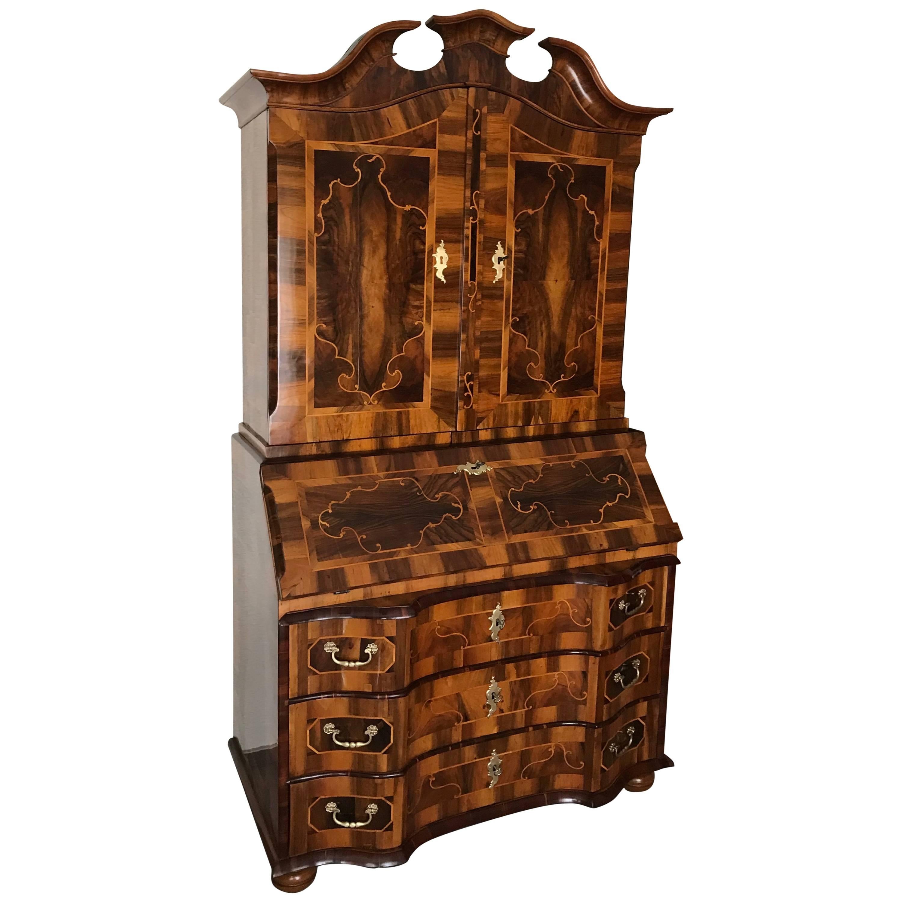 Baroque Cabinet with Secretaire, Germany 1750 For Sale