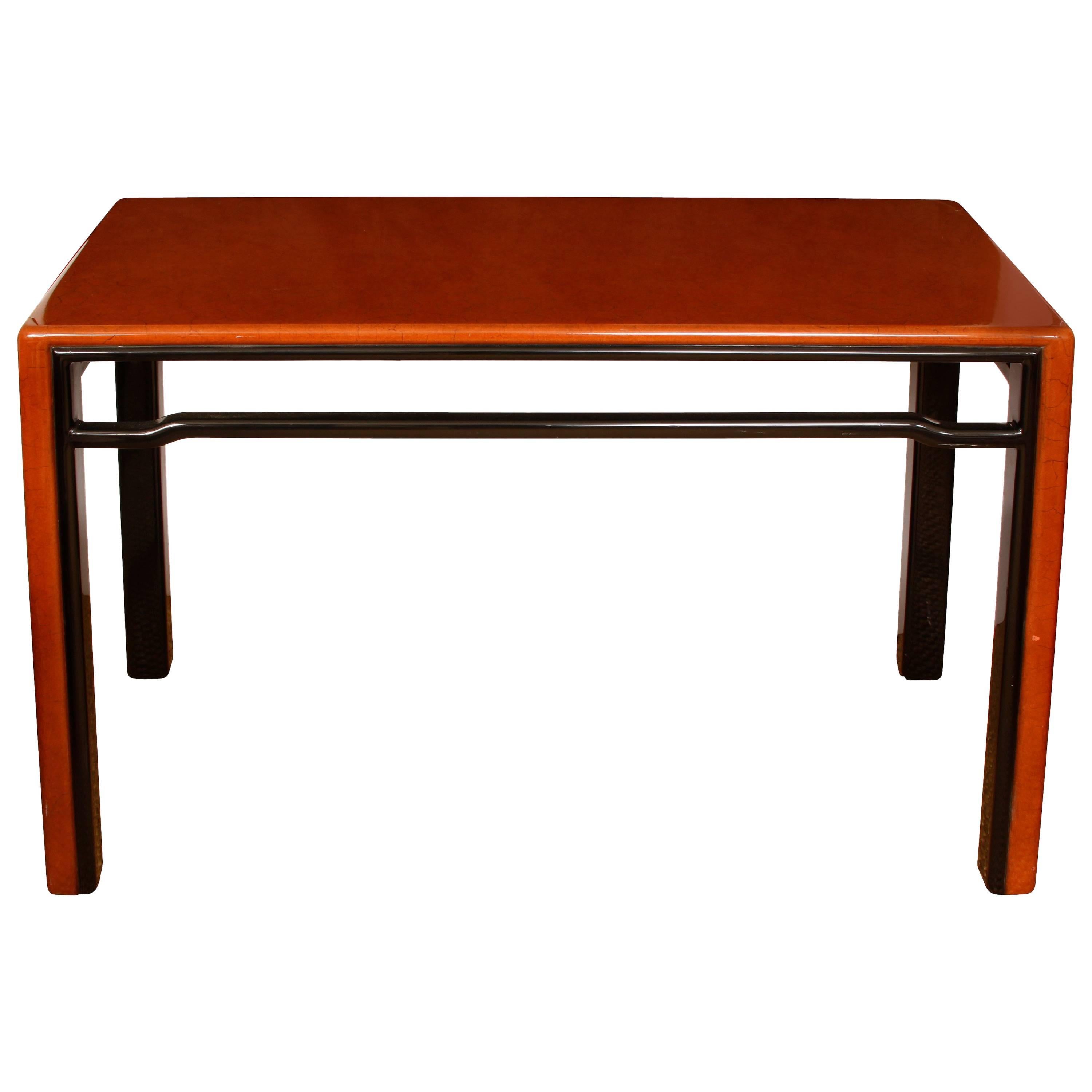 Two-Tone Lacquered Console For Sale