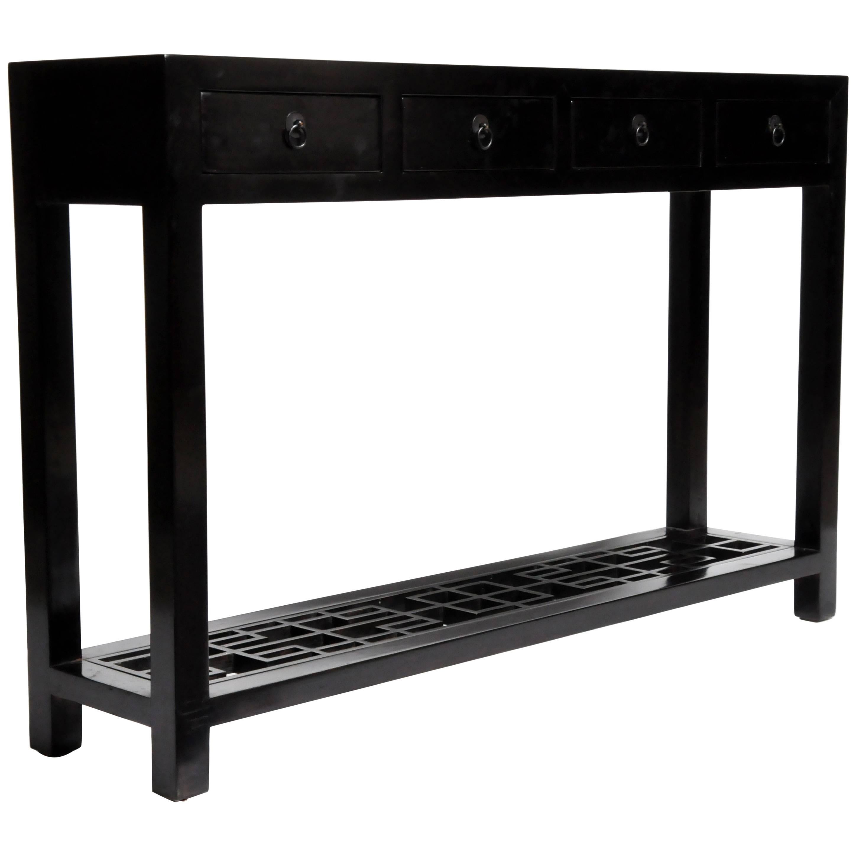 Four-Drawer Chinese Console Table 
